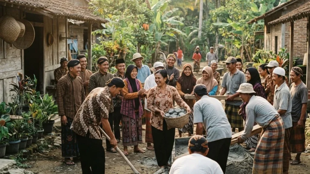 gotong royong meaning - regional variations of communal cooperation across Indonesia