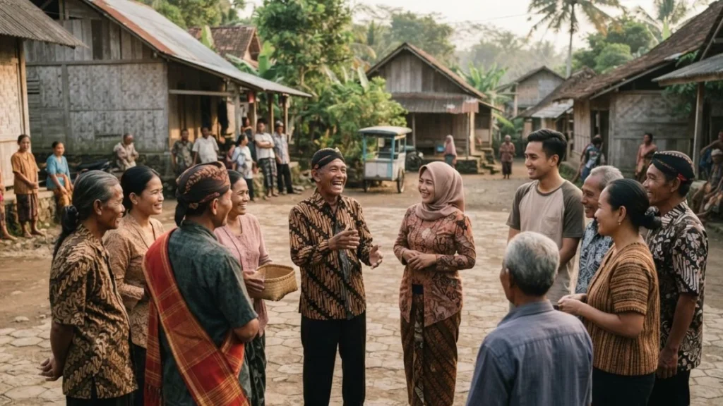 Diverse Indonesian communities representing the country's linguistic richness